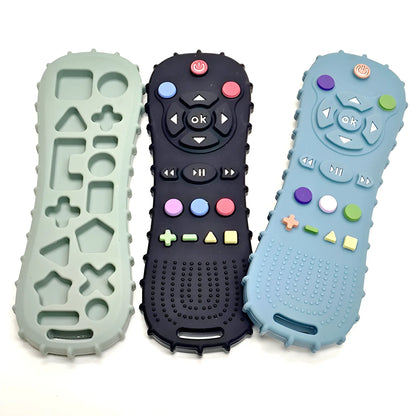 Baby Remote Control Teether Set – Silicone Teething Toy & Anti-Bite Bracelet (1–3PCS) | Safe Pacifier, Soothing Chew Toys for Infants