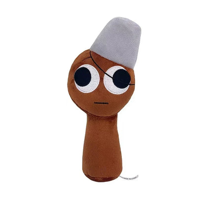 Sprunki Plush Toy Set Soft Cartoon Stuffed Animal Plushies Collectible Game Character Dolls Gift for Fans Birthday & Christmas Present