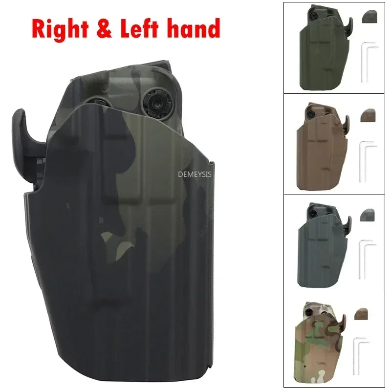 Adjustable Tactical Gun Holster – Lightweight Waist Pistol Carry Case for Right/Left Hand Shooting, Hunting & Outdoor Use