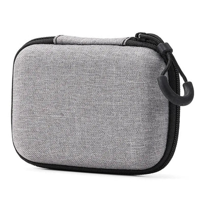 Portable Shockproof Headphone Case – Hard Shell Earphone Bag for Headset, Memory Card & USB Cable Storage