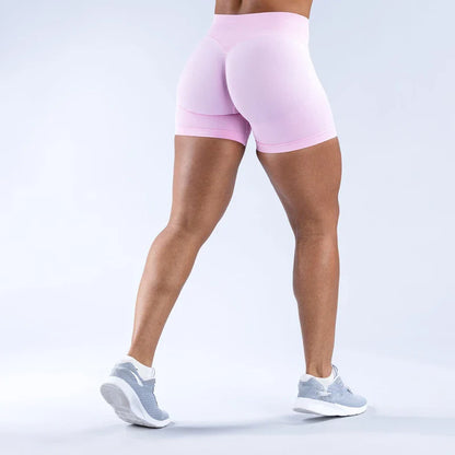 Women’s Gym Impact Running Shorts — Seamless Scrunch Butt Biker & Yoga Athletic Leggings