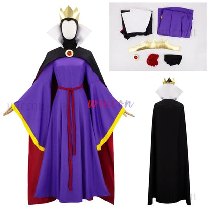 Florian Cartoon Prince Cosplay Costume — Women’s & Kids Cloak Suits for Halloween Evil Queen Theme
