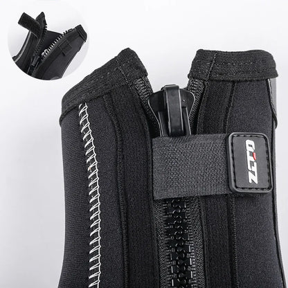5mm Neoprene Dive Boots with Side Zipper — Unisex Snorkeling & Scuba Diving Shoes for Water Sports