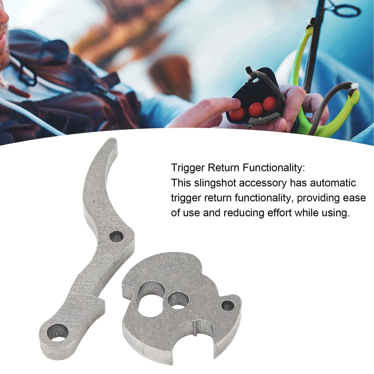 Handheld Slingshot Release Device – Stable Automatic Rebound Fittings for Outdoor DIY Use