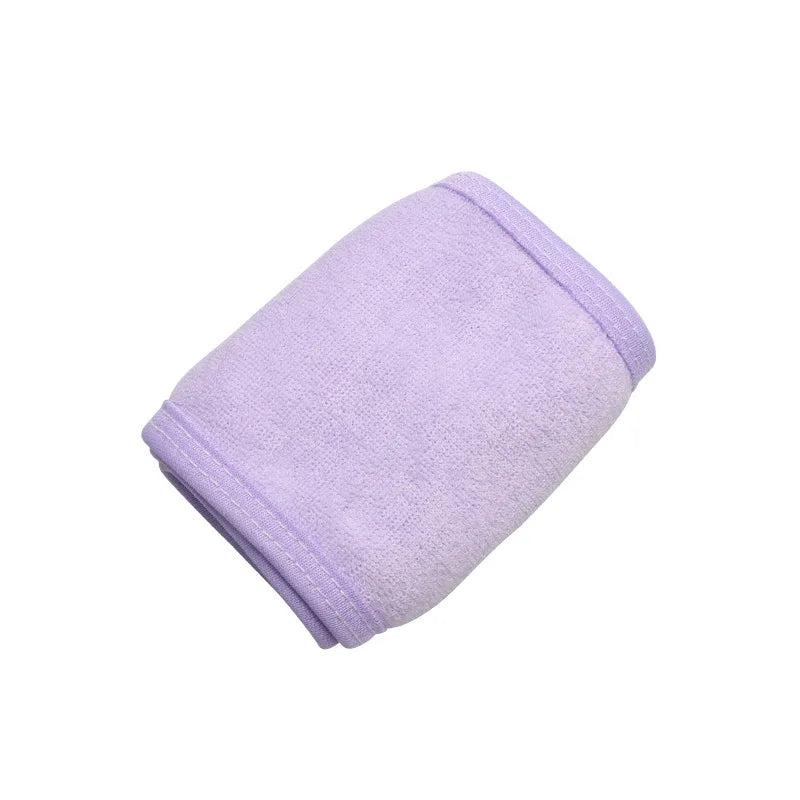 1pc Adjustable Makeup Hairband – Terry Cloth Spa Facial Headband with Magic Tape, Stretchy Eyelash Extension & Skincare Head Wrap