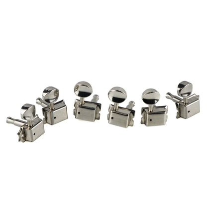 FLEOR Nickel Silver 6-in-Line Vintage Electric Guitar Machine Heads - Tuners, Tuning Keys & Pegs, Guitar Accessories