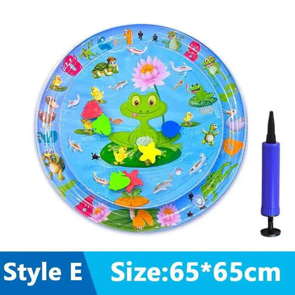 Cats & Dogs Inflatable Water Play Mat — Thickened Sensory Water Bed with Fish for Pet Interactive Fun