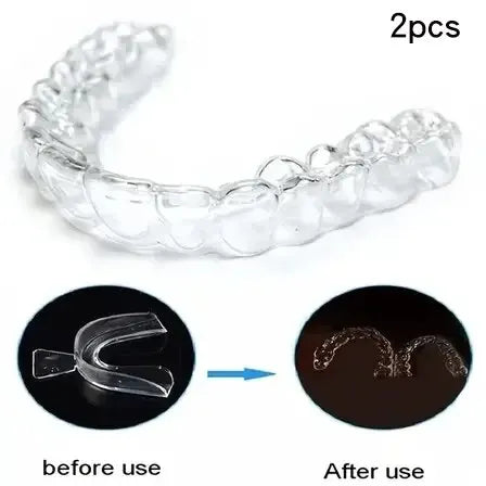 2 Piece Teeth Tray Whitening Braces - Oral Hygiene & Bleaching Teeth Care Tools