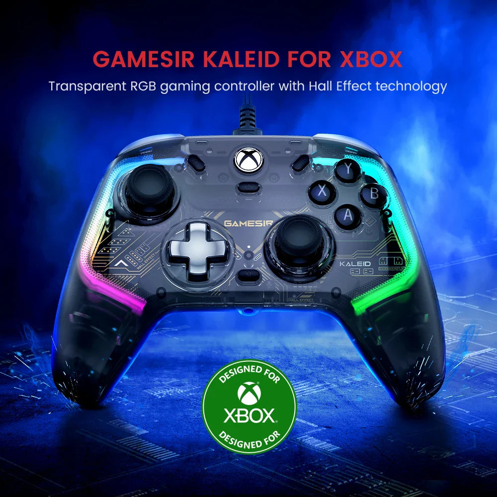 GameSir Kaleid Wired Xbox Controller – Hall Effect Joystick Gamepad for Xbox Series X, Series S & Xbox One