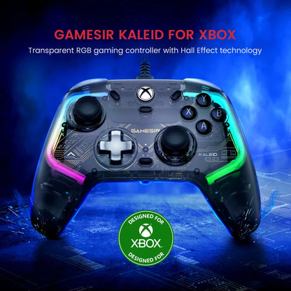 GameSir Kaleid Wired Xbox Controller – Hall Effect Joystick Gamepad for Xbox Series X, Series S & Xbox One