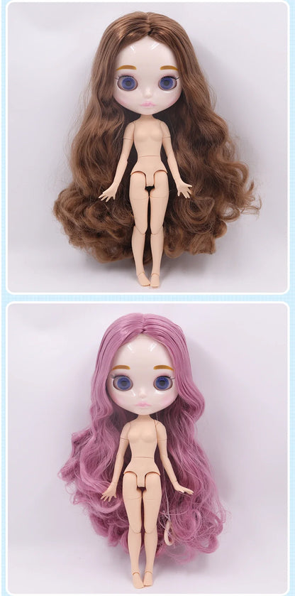 ICY DBS Blythe Doll 1/6 Joint Body 30cm BJD – Shiny Face with Extra Hands, DIY Fashion Doll Gift