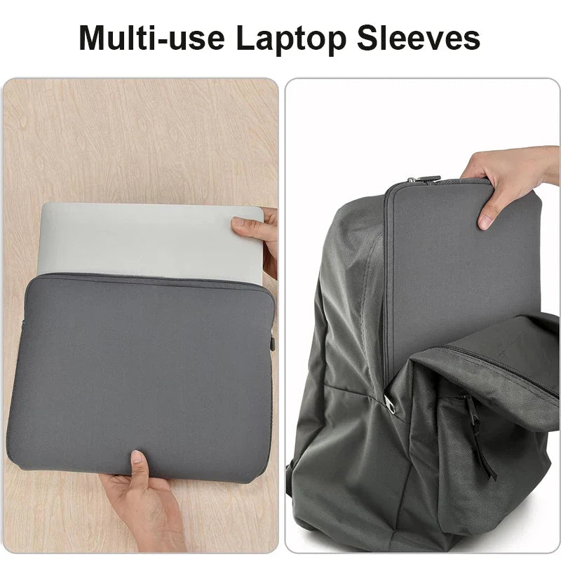 Laptop Sleeve Case - Compatible with MacBook Air, Pro Retina, & Other 13, 14, 15, 15.6 Inch Laptops - For Xiaomi, Lenovo, Dell Notebooks