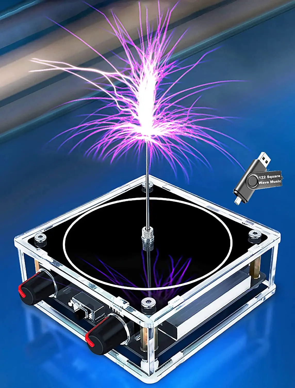 Multi-Function Tesla Music Coil Speaker – Wireless Transmission Lighting, Science & Education Experimental Product