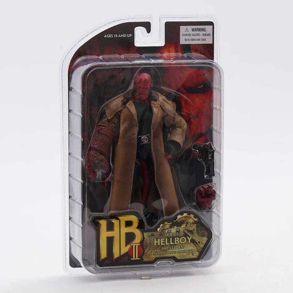 Mezco Hellboy 2004 Trenchcoat Variant — Collectible Action Figure Doll Toy