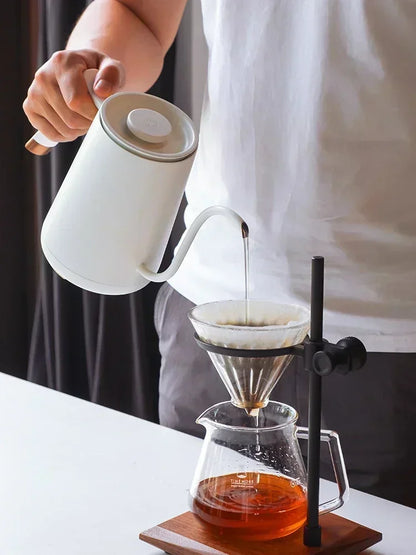 Timemore Fish Smart Electric Pour-Over Kettle 600ml — Temperature Control Coffee Pot for Hand Brew, 220V, Perfect Gift