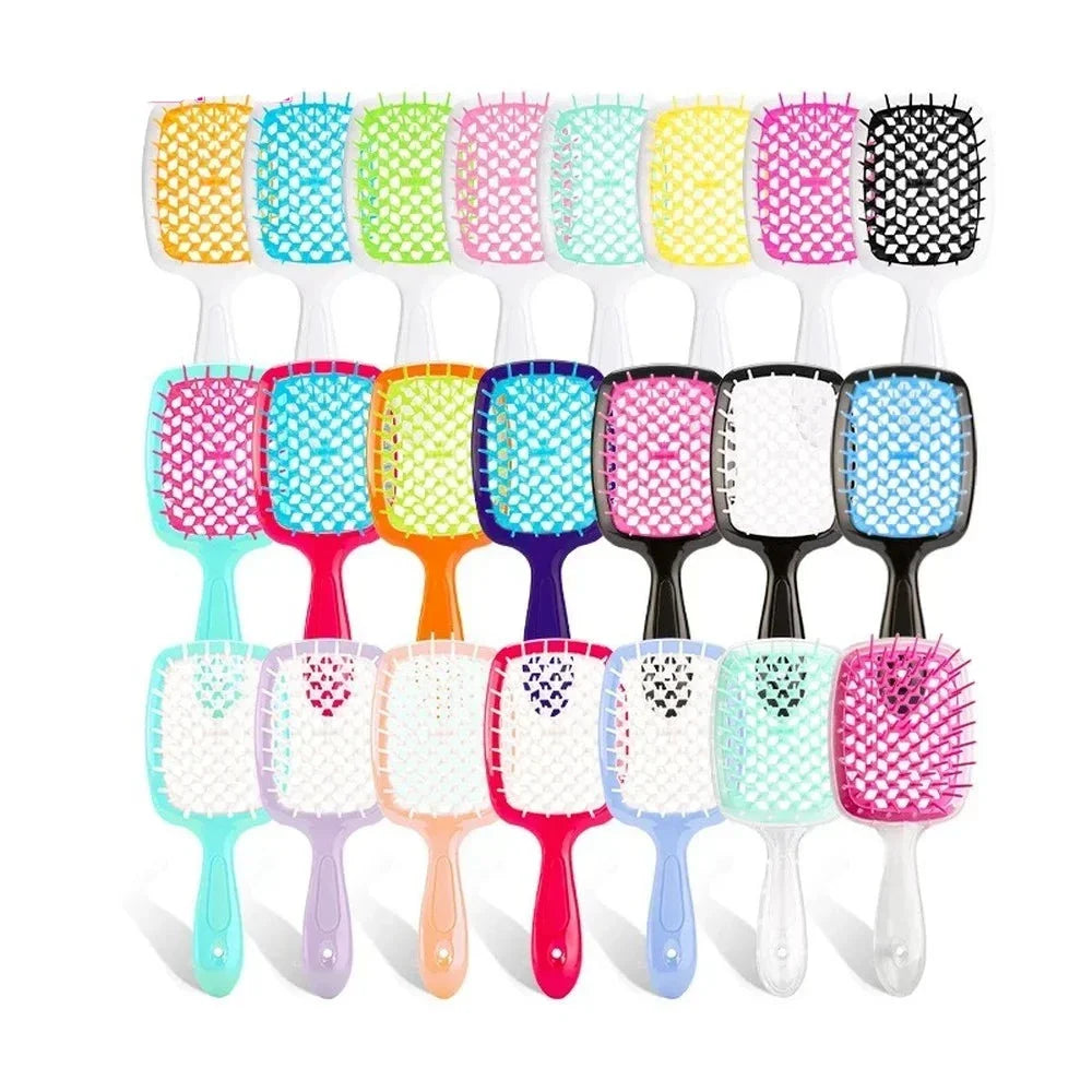Tangled Hair Comb - Detangling & Massage Brush for Wet Curly Hair - Salon Styling Tool