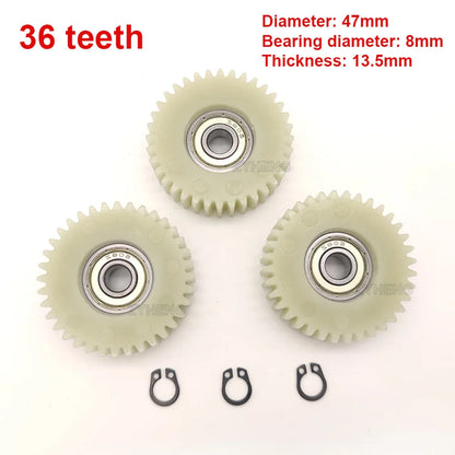 47x13.5mm 36-Tooth Planetary Gear with 8mm Bearings – Nylon Wheel Hub Gear for Bafang E-Bike Motors