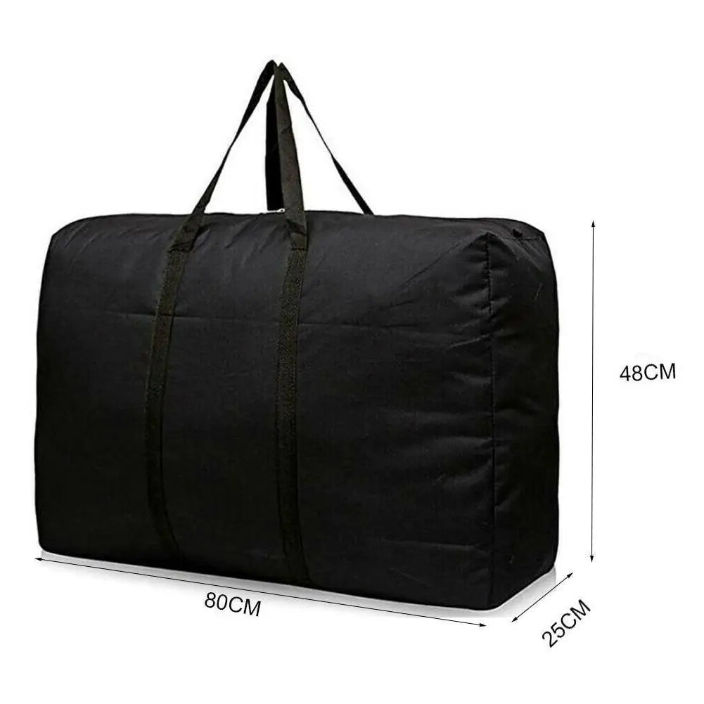 Extra Large Waterproof Moving Bag - Foldable Non-Woven Storage Tote for Laundry, Shopping & Travel Packing