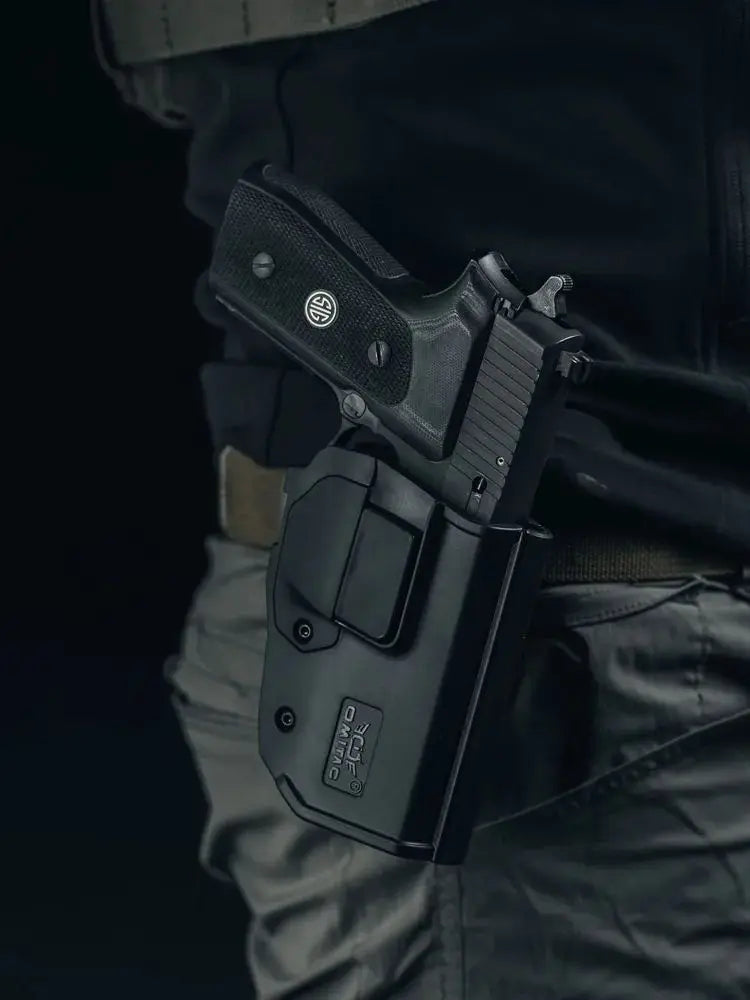 360° Rotating Tactical Holster - Universal Pistol Holder for Sig P320 SP2022 P226 Beretta PX4 Glock 17 19 23