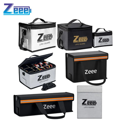 Zeee Lipo Safe Bag – Large Capacity Fireproof & Explosion-Proof Battery Storage Bag for Ebike & RC Parts