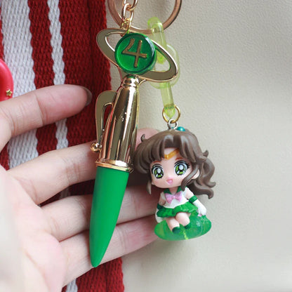 New Sailor Moon Car Keychain — Tsukino Usagi Anime Figure Keyring, Backpack Pendant Doll, Kids’ Collectible Toy Gift