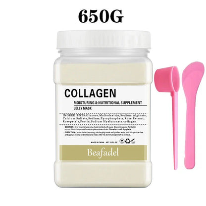 650g Rose Jelly Mask Powder – Peel-Off Hydroplastic Crystal Collagen Facial Mask for Face Care