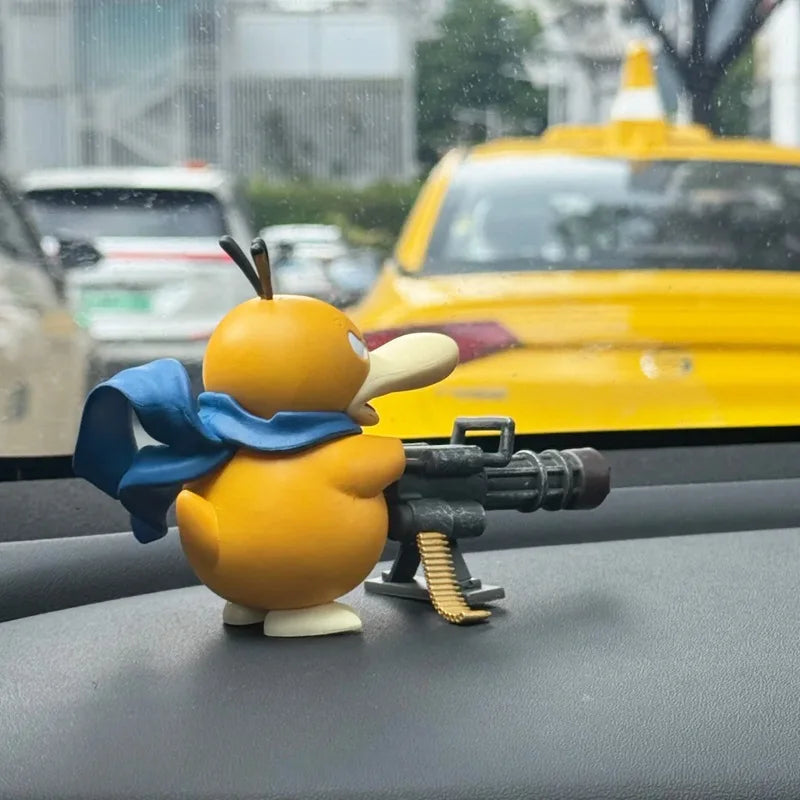 Pokemon Psyduck Action Figure — 9/15cm Gatling Gun Model for Desktop Decor & Gifts
