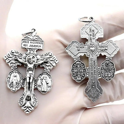 Vintage Cross Zinc Alloy Pendants - Fashion Charms for DIY Bracelets, Necklaces, Jewelry Making and Crafting Accessories