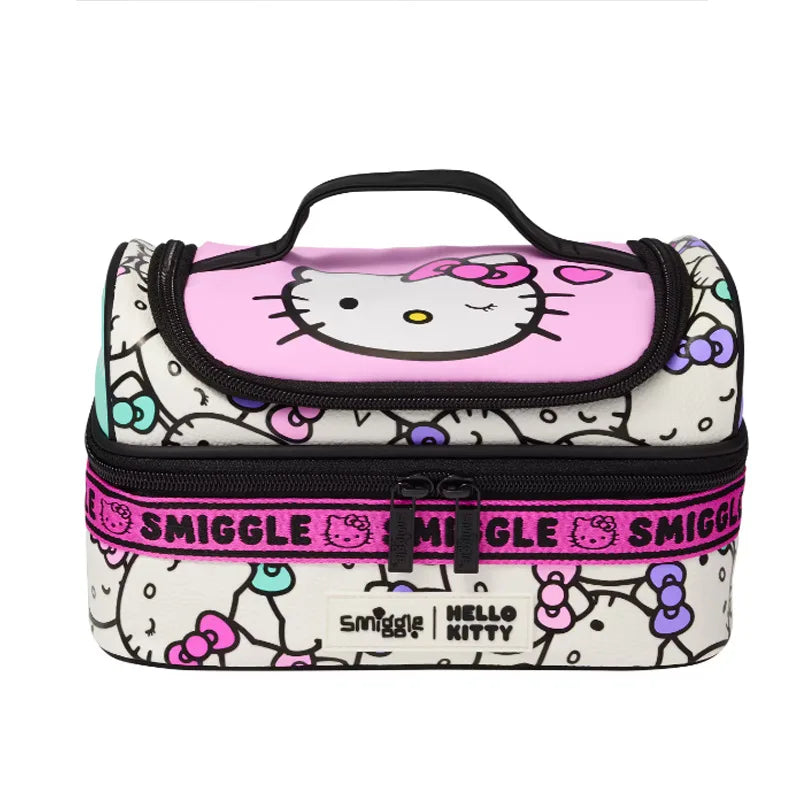 Sanrio Hello Kitty Elementary School Backpack — Ultra-Lightweight Kids Backpack with Pen Box and Lunch Bag, Reduce Burden, Perfect Gift for Girls