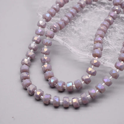 8mm Crystal Glass Beads Set - 30PCS Color Wheel Faceted Round Loose Beads for DIY Jewelry Making & Bracelets
