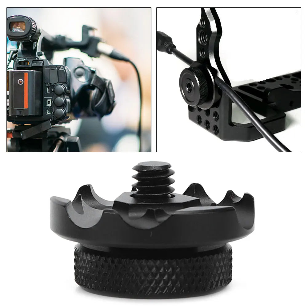 Aluminium Alloy Cable Clamp – Round Wire Fixator for SLR Camera Cage and Cable Management