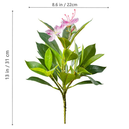 32–120cm Artificial Banyan Tree Branch – Tropical Fake Plant with Red Leaves for Home, Garden & Indoor Decorative Display