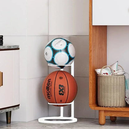 Indoor Children's Basketball Storage Rack: Ball, Football, and Volleyball Holder for Kindergarten