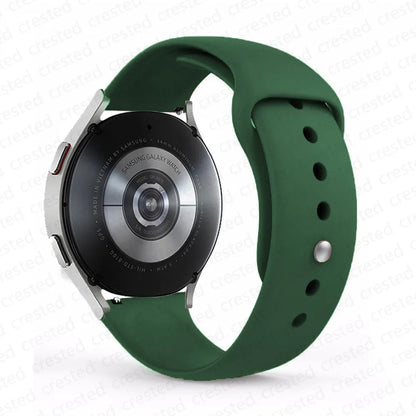 20mm/22mm Silicone Watch Strap – Compatible with Samsung Galaxy Watch 7/6/4 Classic, 5 Pro, 3, Active 2, Gear S3 & Huawei GT 2e/3/4 Bands