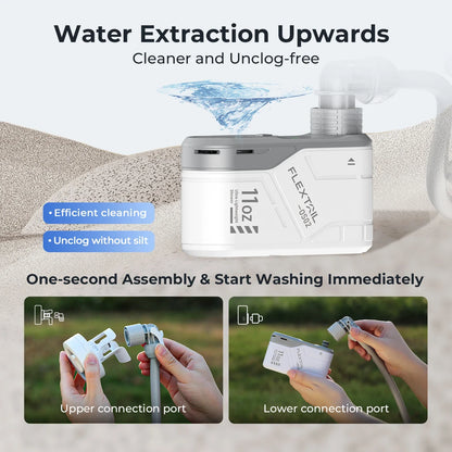 FLEXTAIL Portable Outdoor Camping Shower - Electric Shower Pump, IPX7 Waterproof for Outdoor, Car Washing, Dishwashing, and Pet Use
