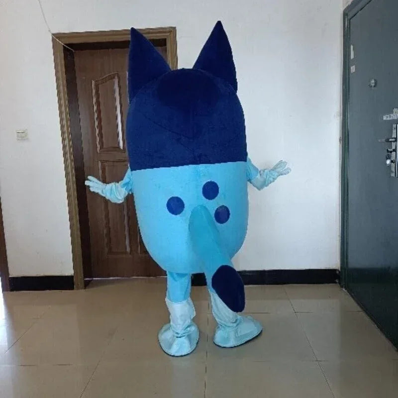Blue Dog Mascot Costume - Adult Halloween Carnival & Party Cosplay Outfit