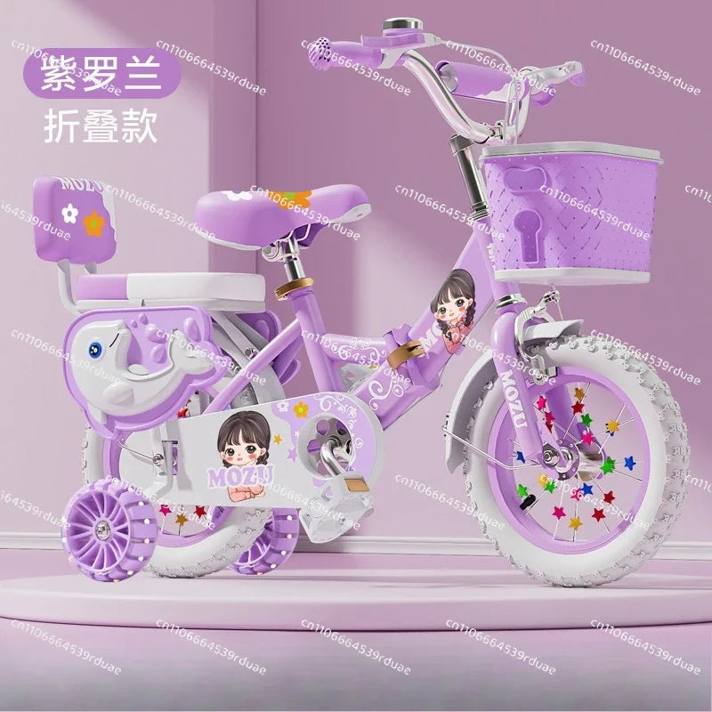 Children's Foldable Bicycle - 12-Inch Kids Bike for Ages 3–6 Years