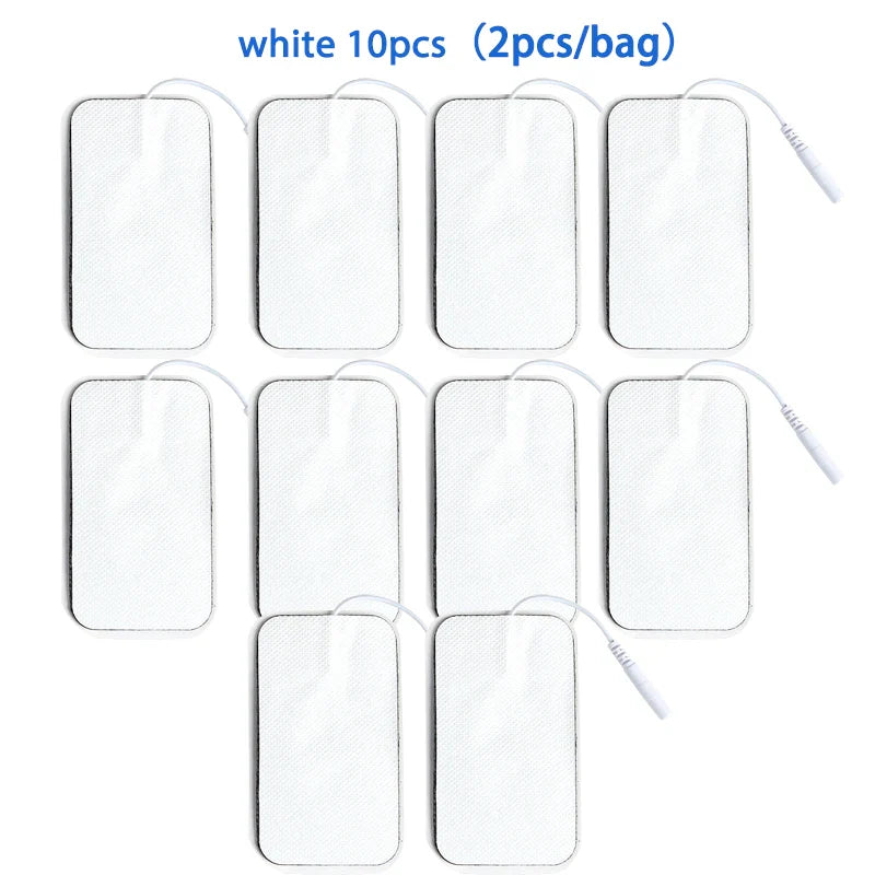 5×9cm Non-Woven Electrode Pads – 2mm Plug for TENS Muscle Stimulator & Acupuncture Machine, Gel Patch Accessories