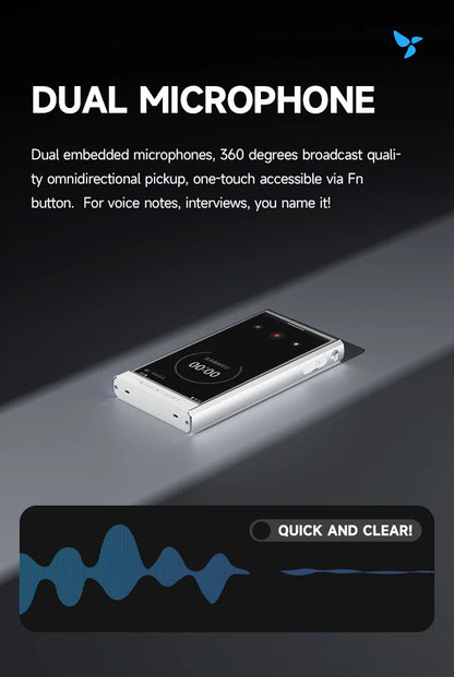 HiBy Digital M300 Android 13 Music Player - MP3, HiFi Audio, Bluetooth, WiFi, USB DAC, DSD, FM Radio, Dual Mic, Built-in Speaker, 29hr Battery