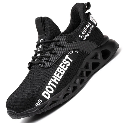 Steel Toe Safety Shoes for Men & Women – Lightweight Puncture-Proof Work Sneakers, Unisex Construction Boots