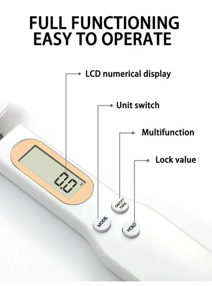 Electronic Kitchen Scale – 500g Digital LCD Measuring Tool, 0.1g Precision for Food, Flour, Milk & Coffee Scale