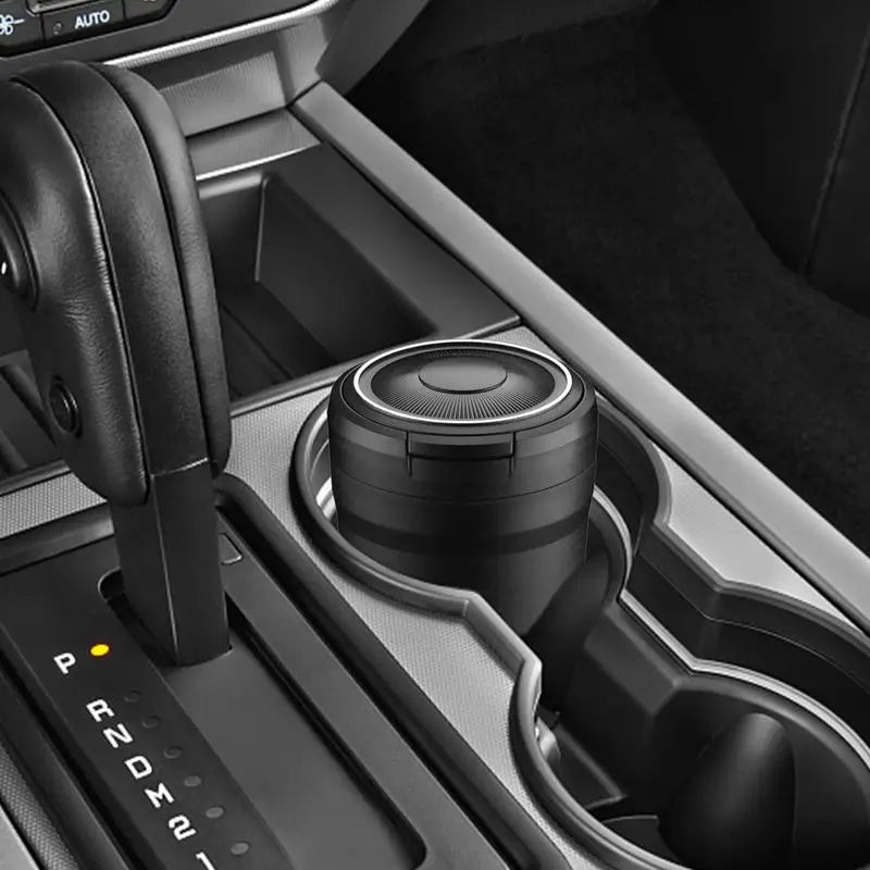 Car Ashtray Garbage Coin Storage with LED Light | Portable Detachable Vehicle Ashtray Holder | Interior Parts