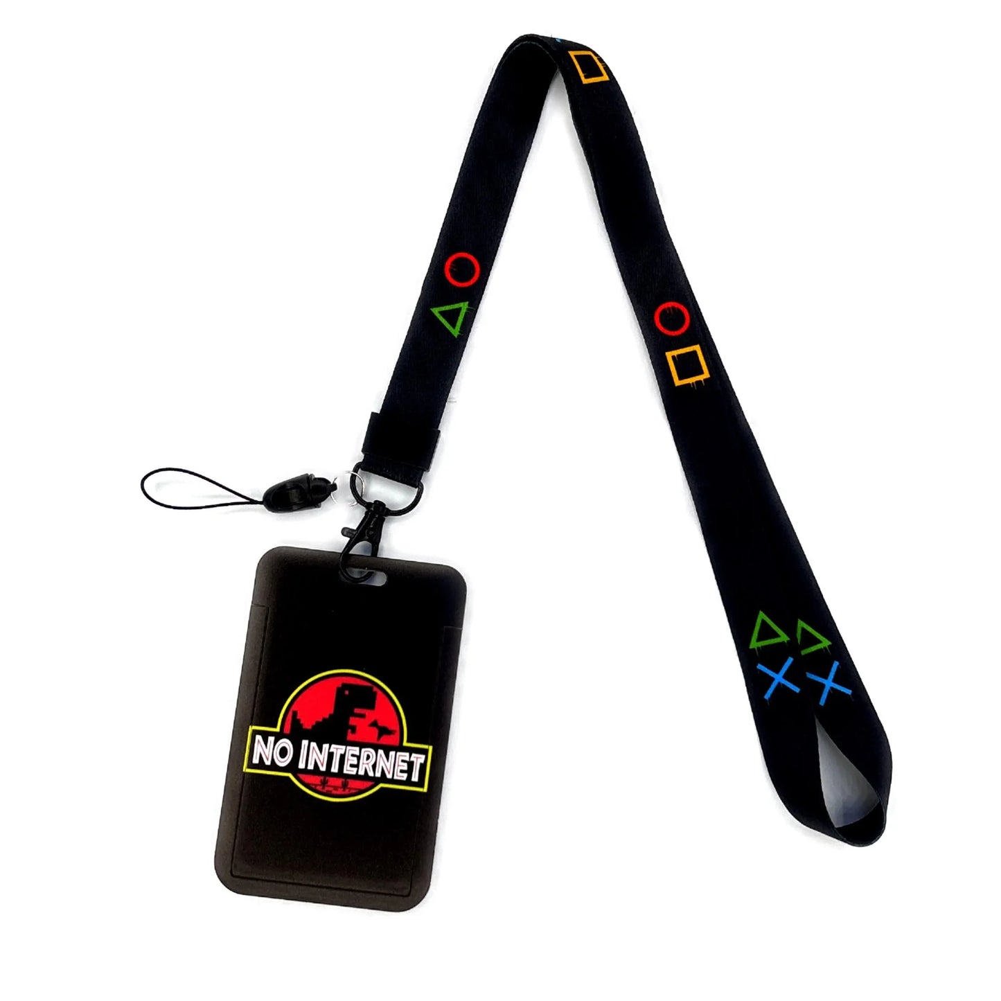 Vintage Tape ID Card Holder with Hanging Rope – Mobile Phone & Chest Card Lanyard