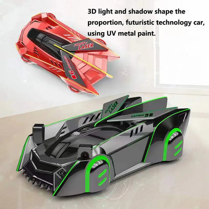 Wall Climbing RC Race Car – Light-Guided Anti-Gravity Drift Stunt Car with Infrared Sensor, Electric Toy Gift for Kids & Boys