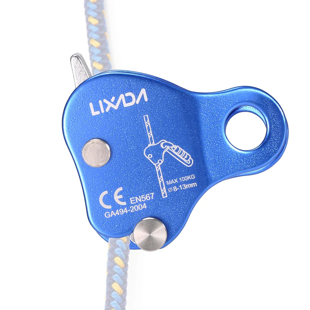 Climbing Ascender Belay Device – Arborist Rope Protection Grip for 8-13MM Outdoor Mountain Climbing Rigging