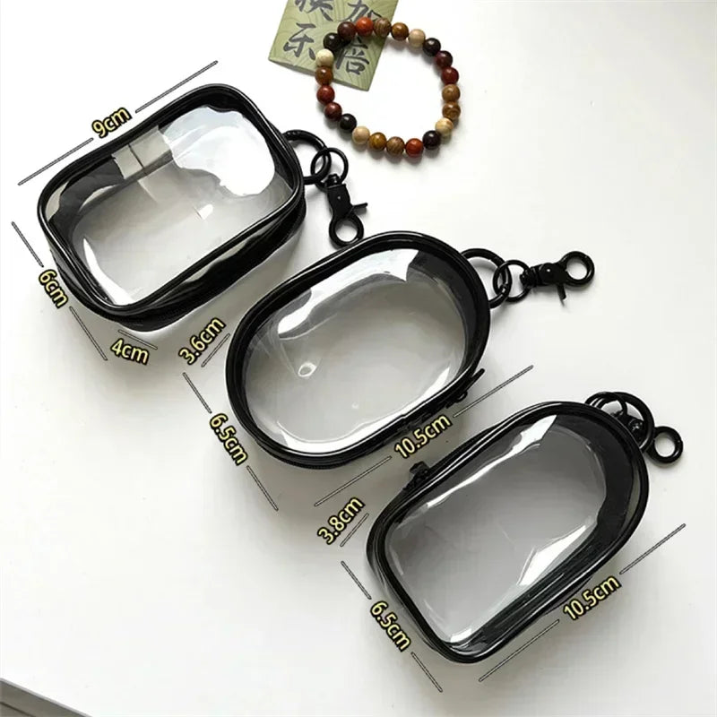 Portable Mini Zipper Storage Bag — Keychain Organizer for Earphones, Chargers, and Small Accessories, Gift Case