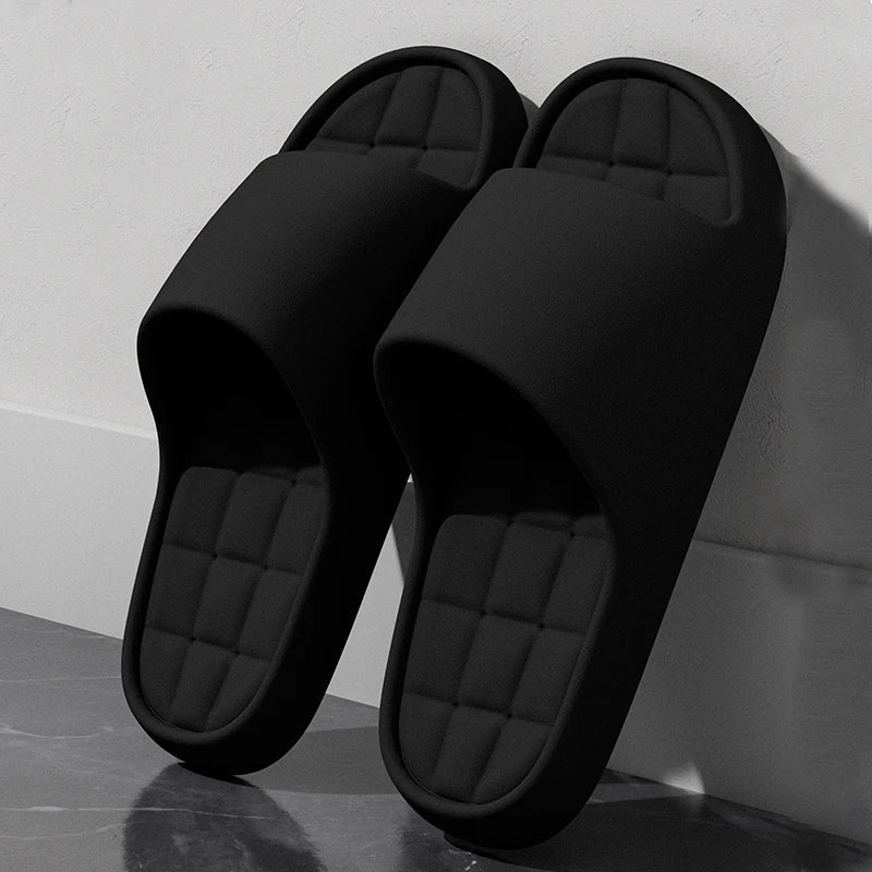 Men's Lightweight Summer Slides - Non-Slip Soft Sole Beach Sandals for Indoor & Outdoor Wear