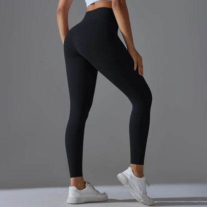 High Waist Yoga Leggings – Tummy Control, Squat-Proof Slimming Booty Pants for Running, Cycling, and Gym Workouts