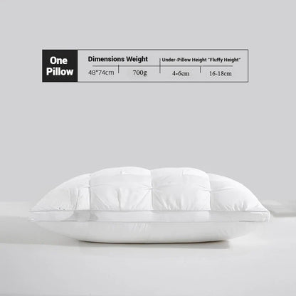 Comfortable Sleeping Pillow – 5-Star Hotel Quality, Soft Three-Dimensional Bilateral Washed Solid Color Pillow