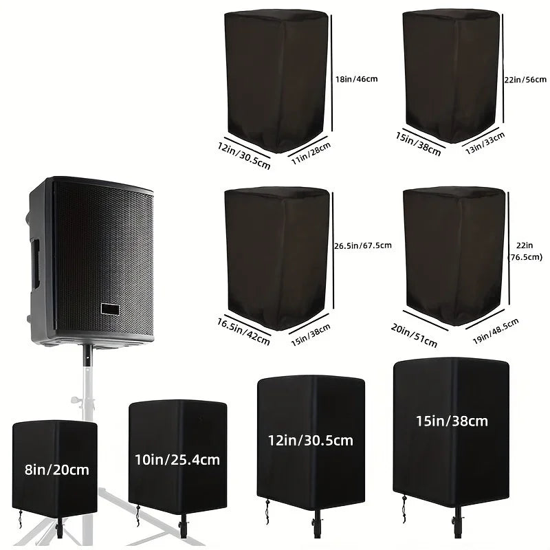 All-Weather UV-Resistant Oxford Speaker Cover — Indoor & Outdoor Protective Cover, Multiple Sizes Available